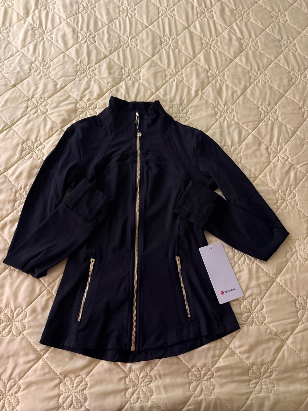 lululemon athletica Black Women's Jacket gold zipper